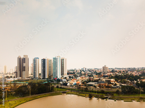 Aerial view of the Parque das Na    es Ind  genas  in Campo Grande  in the capital of Mato Grosso do Sul