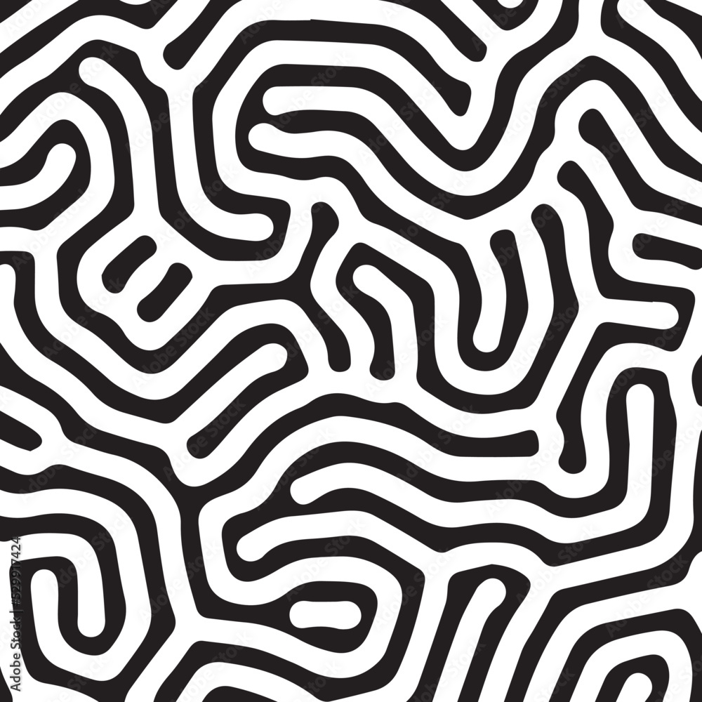 Black abstract organic Turing patern Black abstract organic Turing patern