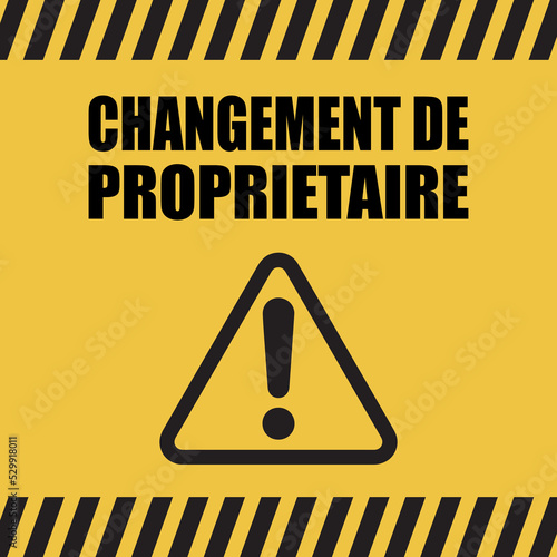 Logo changement de propriétaire.