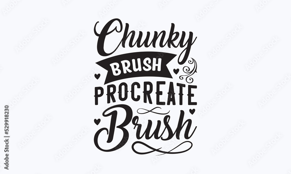 Chunky brush procreate brush Procreate tshirt design, Hand drew