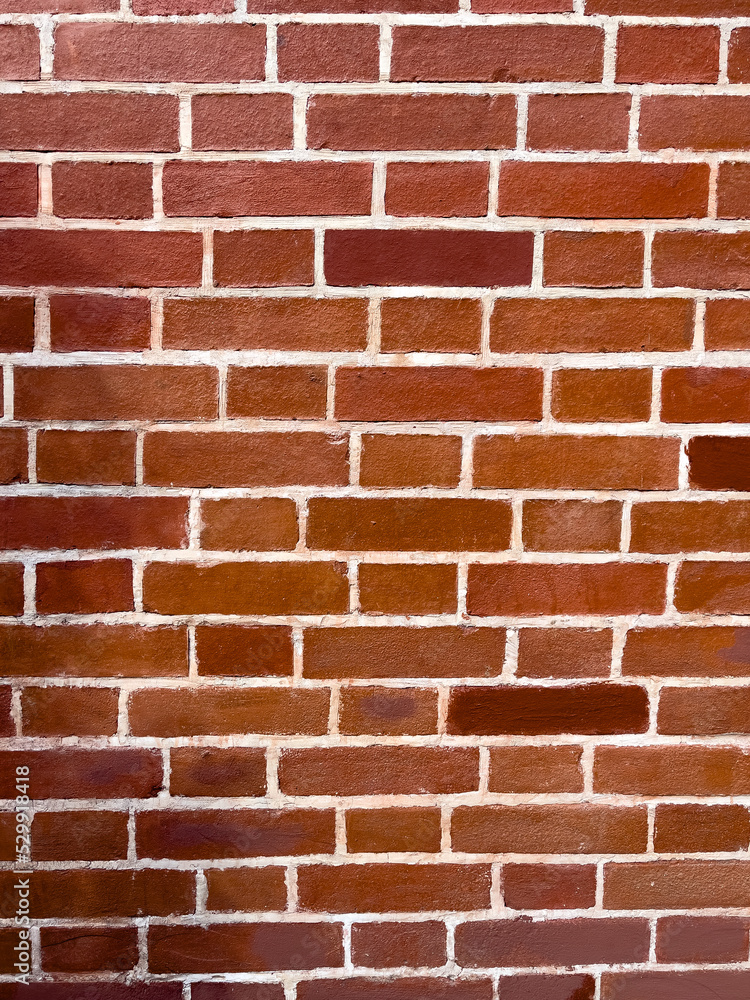 Texture of red brick wall in the city Texture of red brick wall in the city