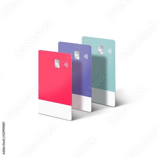 Colorful Vertical Digital Credit Card