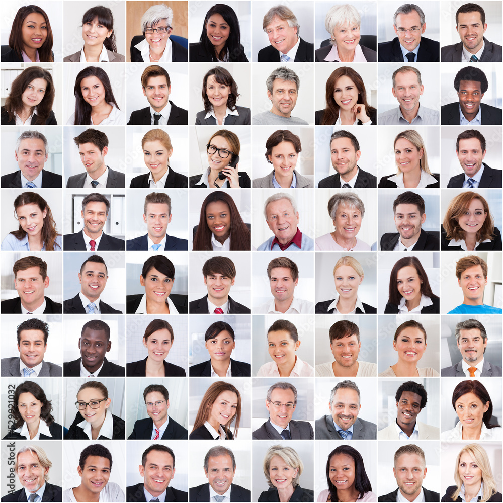 © Andrey Popov - Collage Of Business People Smiling