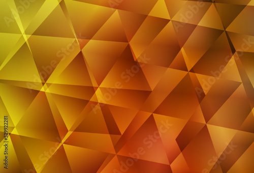 Light Orange vector polygonal background.
