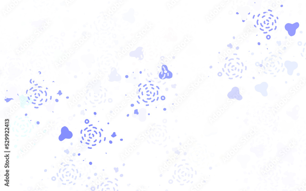Light Purple vector template with chaotic shapes. Light Purple vector template with chaotic shapes.