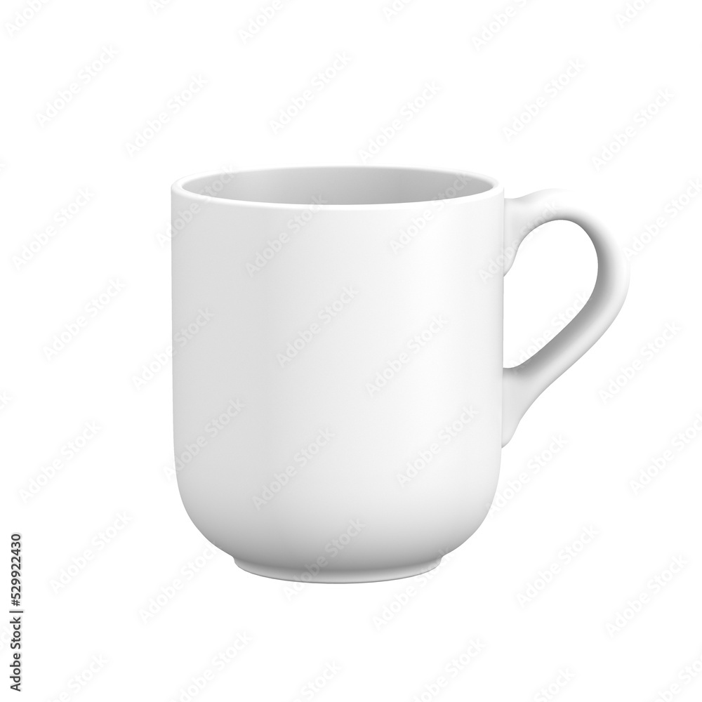 simple Mug cup, 3D illustration simple Mug cup, 3D illustration