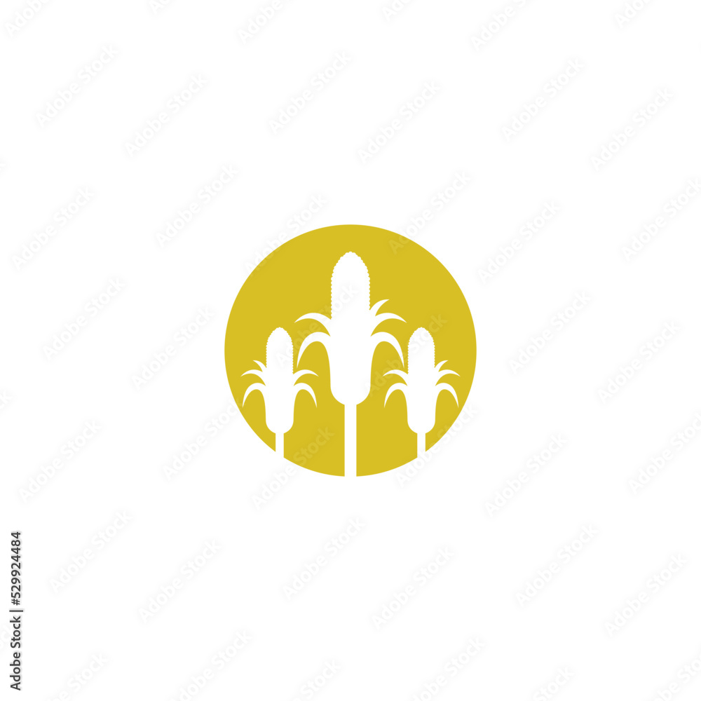 Sweet corn icon logo design