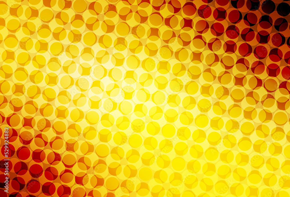 Light Orange vector template with circles. Light Orange vector template with circles.