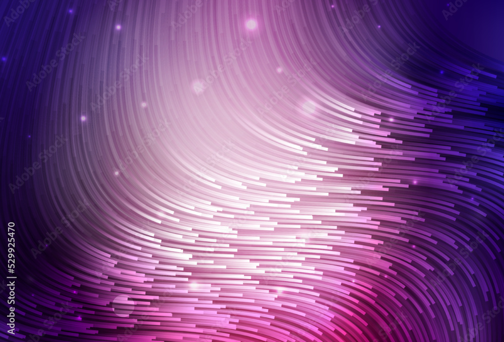 Dark Purple vector template with bent lines. Dark Purple vector template with bent lines.