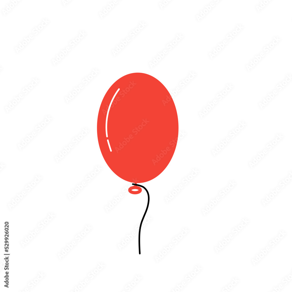 Balloon in cartoon style Balloon in cartoon style