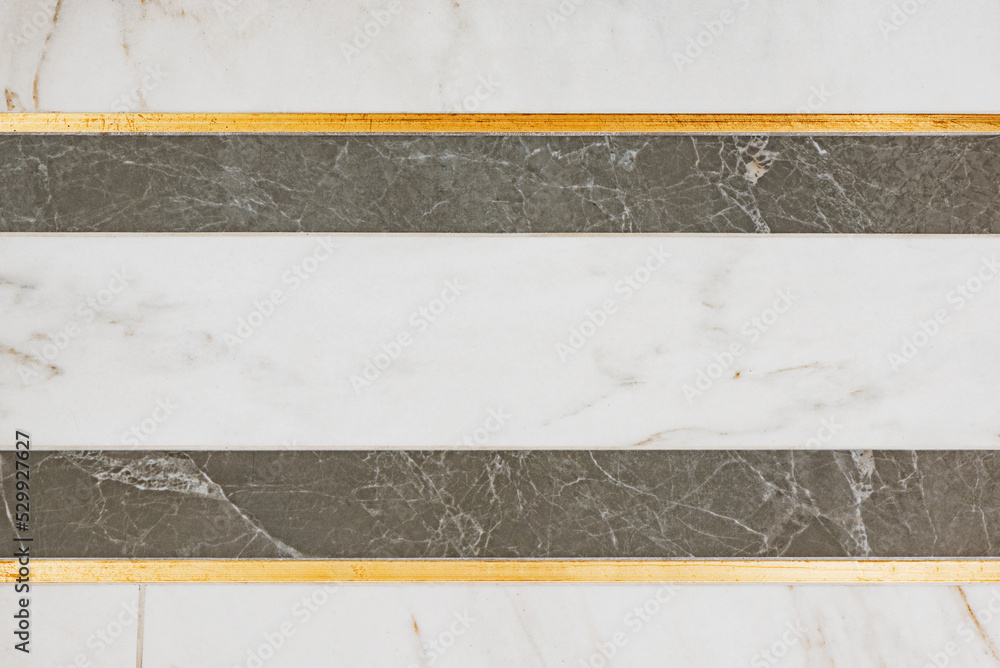 Fototapeta premium Colorful marble floor in the flat room.