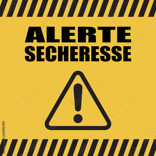 Logo alerte sécheresse.