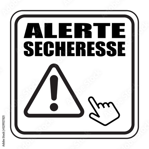 Logo alerte sécheresse.