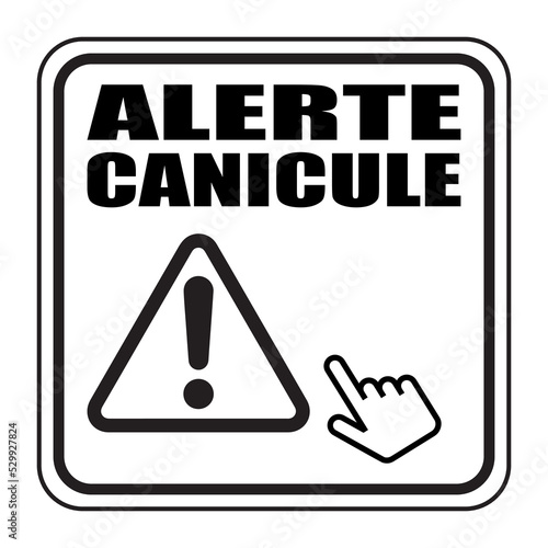 Logo alerte canicule.