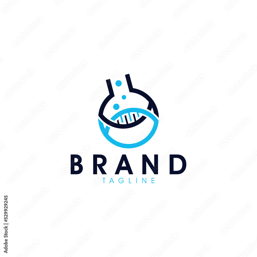DNA lab logo icon vector isolated DNA lab logo icon vector isolated