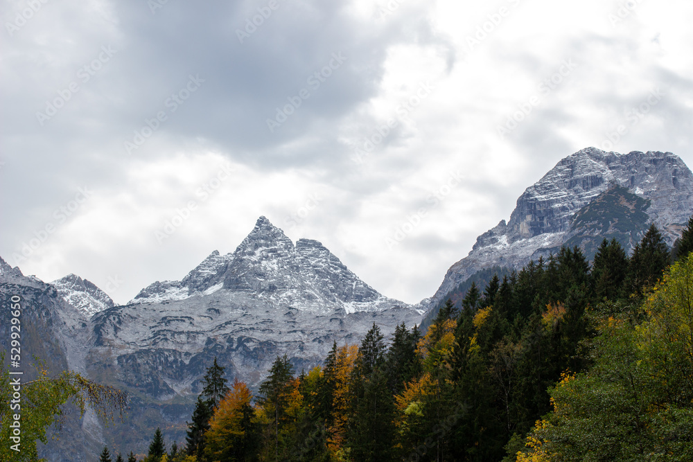 Mountain in Tyrol Austria in Autumn