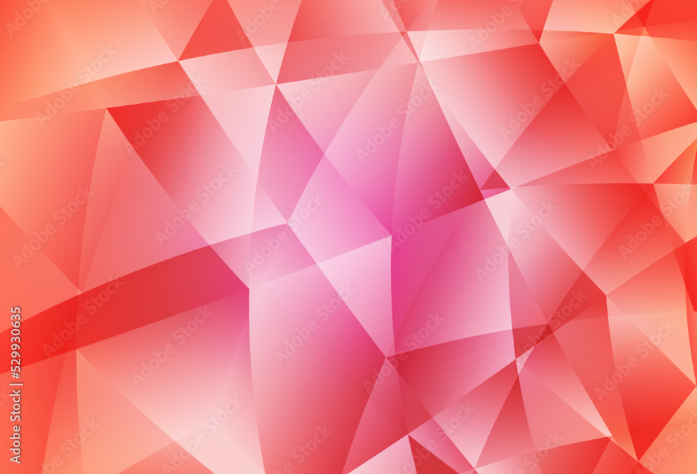 Light Pink vector low poly layout.