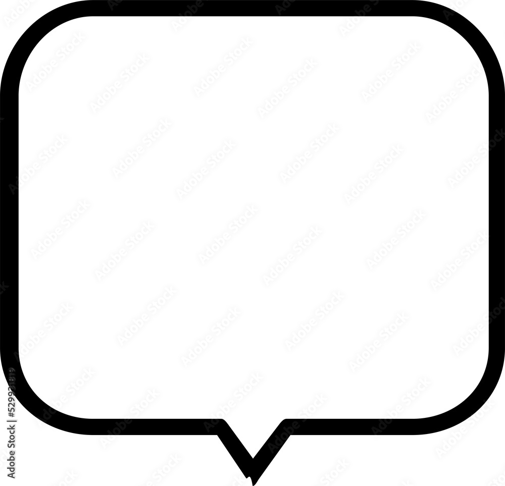 speech bubbles on transparent background . chat box or chat vector square and doodle message or communication icon Cloud speaking for comics and minimal message dialog