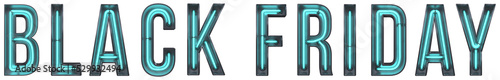 Black Friday Neon 3D text