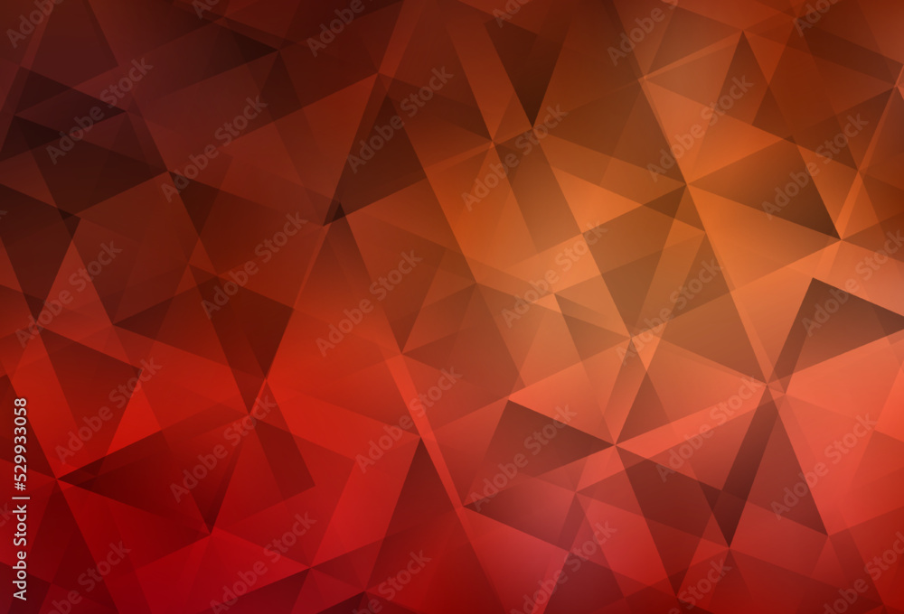 Light Red vector low poly layout. Light Red vector low poly layout.