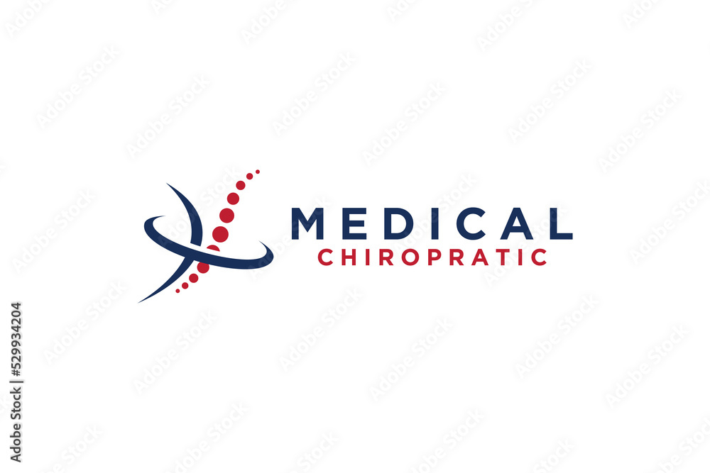 Medical chiropratic logo design massage orthopedic medical icon symbol Medical chiropratic logo design massage orthopedic medical icon symbol
