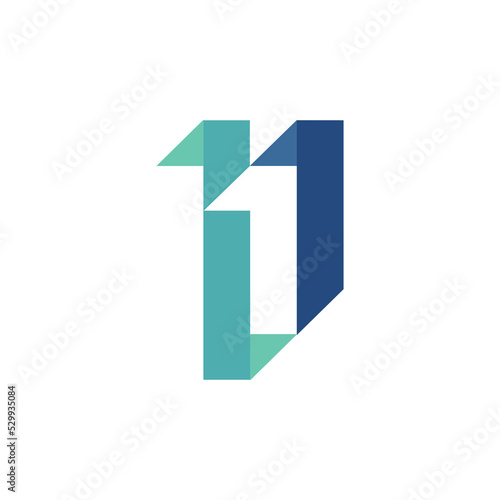 Modern number 11 logo design vector for your business