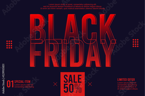 Black Friday Sale. Modern simple background vector illustration. Suitable for poster, cover, ads, social banner, or flyer.