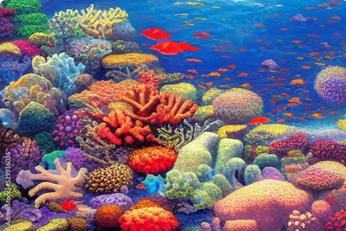 Coral Reef Full of Color