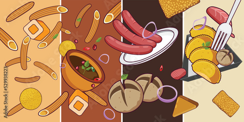 mural on coffee backgrounds