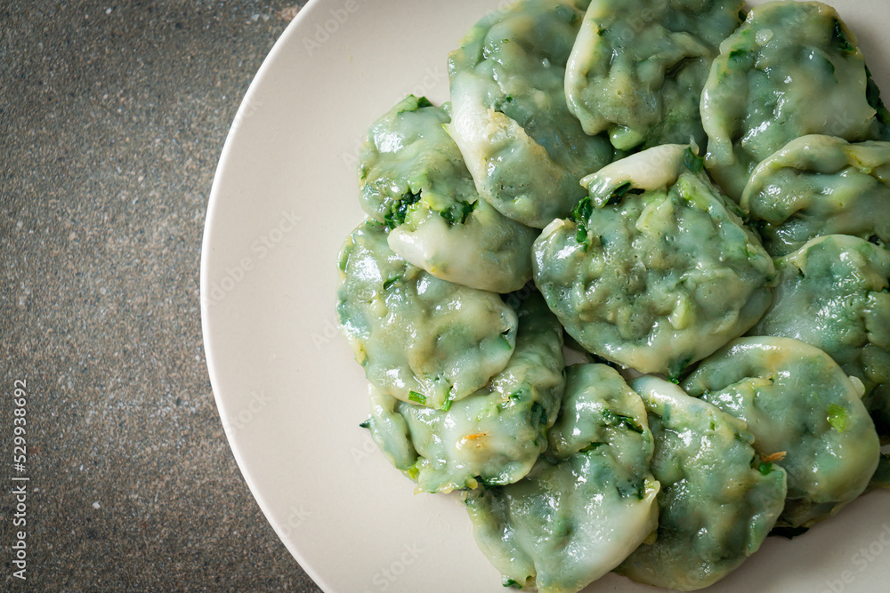 steamed chives dumplings with sauce steamed chives dumplings with sauce