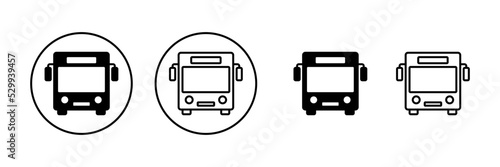 Bus icon vector. bus sign and symbol