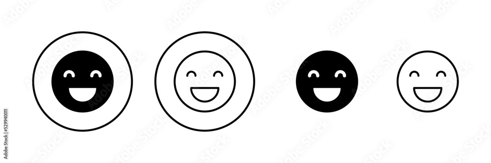 Smile icon vector. smile emoticon icon. feedback sign and symbol Smile icon vector. smile emoticon icon. feedback sign and symbol