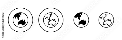 World map vector. Worldmap sign and symbol. Globe icon