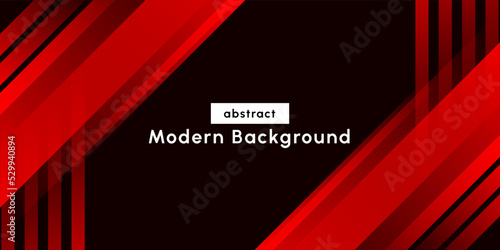 Modern abstract red color on black background