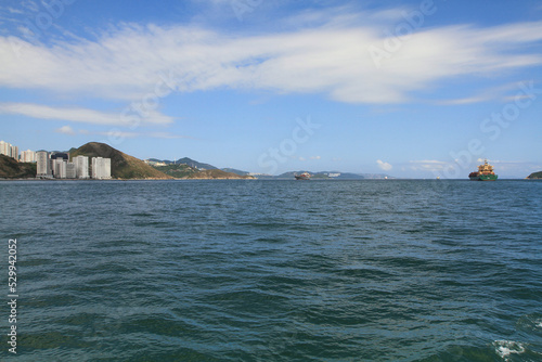 Photography the coastline of Ap Lei Chau and Aberdeen, hk 10 May 2011
