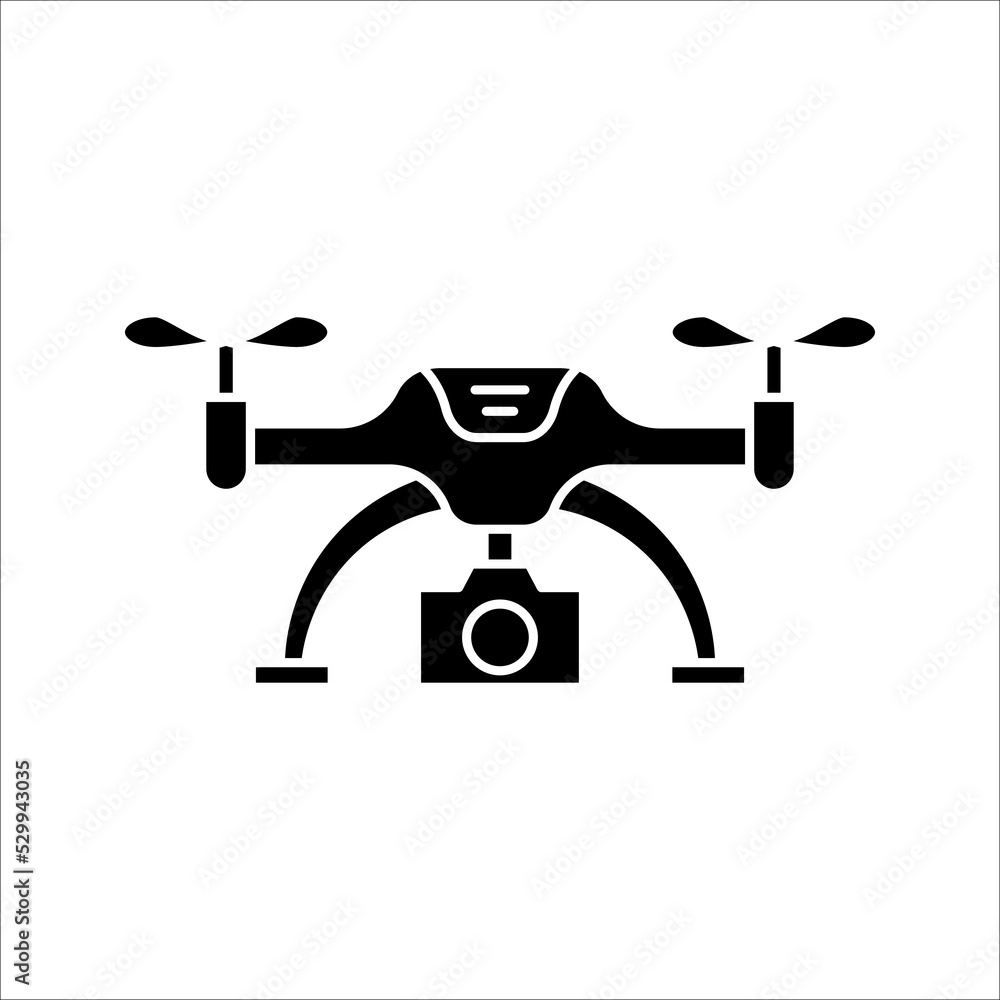 drone icon. Simple element illustration. drone concept symbol design on white background.