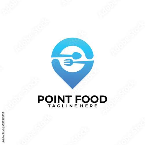 local food logo concept, point food design template Free Download local food logo concept, point food design template - GFXLoad