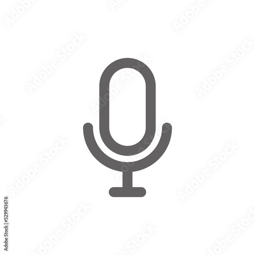 Mic icon. Perfect for web design or user interface applications. vector sign and symbol