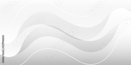 abstract white gradient wave and smooth line background