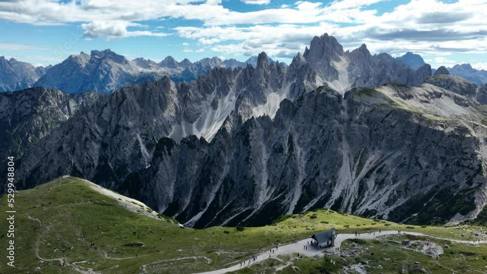 The Dolomites mountain range in Italy that is part of the Southern ...