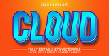 Cloud Text Editable Style Effect
