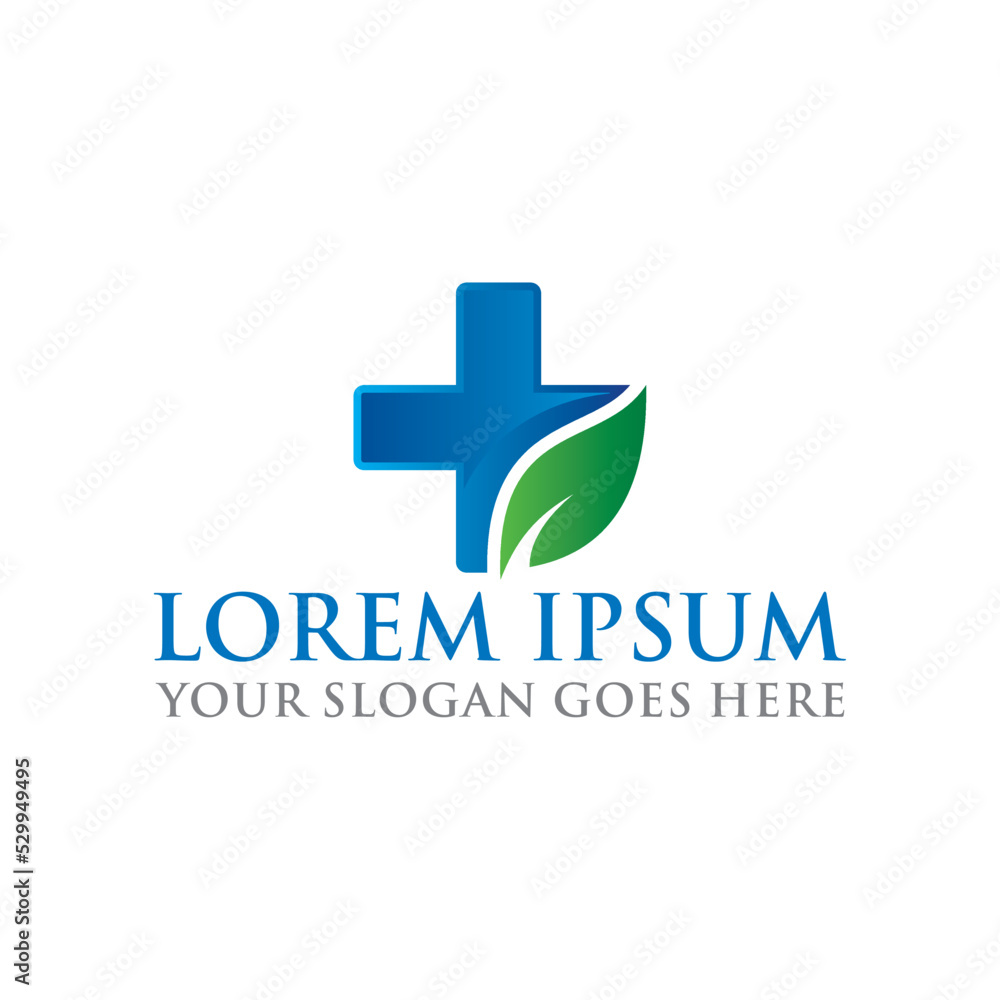 Obraz premium nature medical logo , pharmacy logo