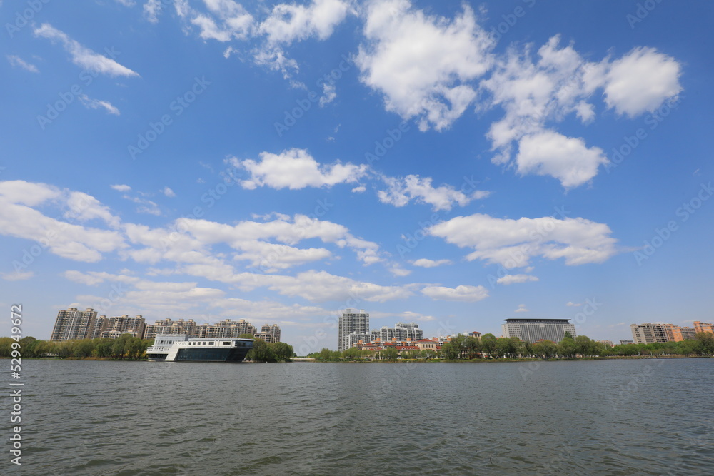 Waterfront City, architectural scenery, North China