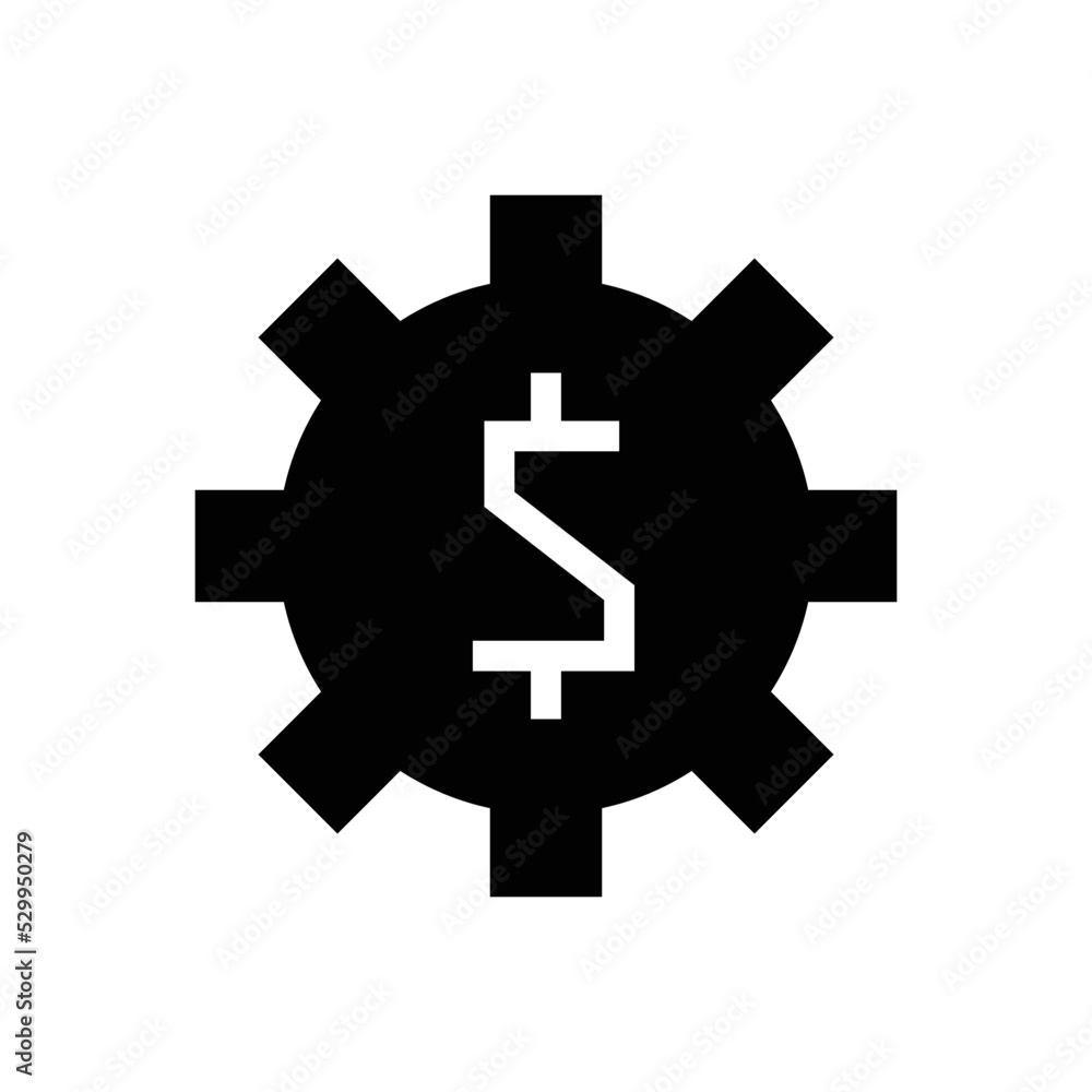 Obraz premium Financial management vector icon symbol design