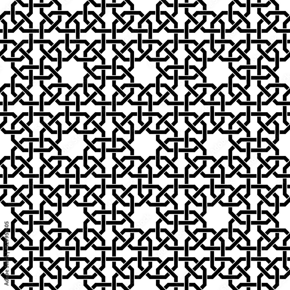Vector seamless with geometric Arabic pattern Vector seamless with geometric Arabic pattern