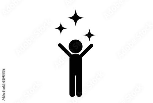 絶好調な人　ベクター　eps