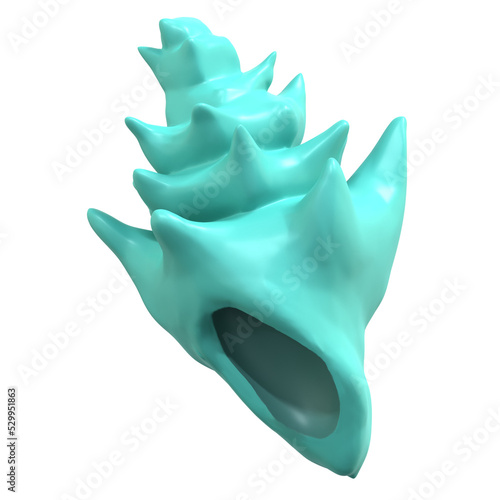 3d render shell icon
