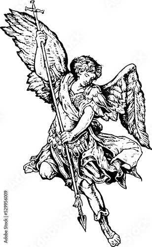 Print op canvas Archangel Michael