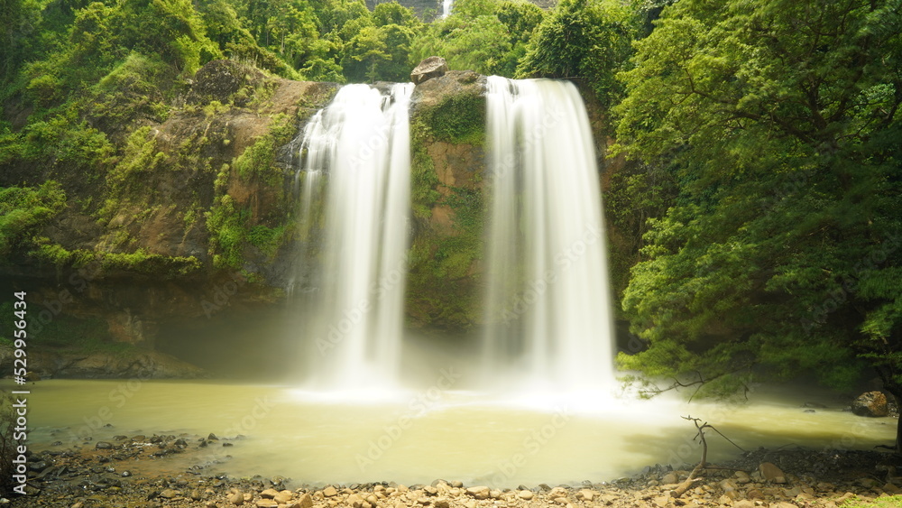Fototapeta premium Waterfall at geopark ciletuh