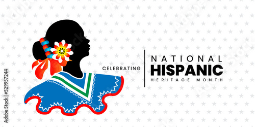 Hispanic heritage month. Hispanic and Latino culture. Latin American patterns.